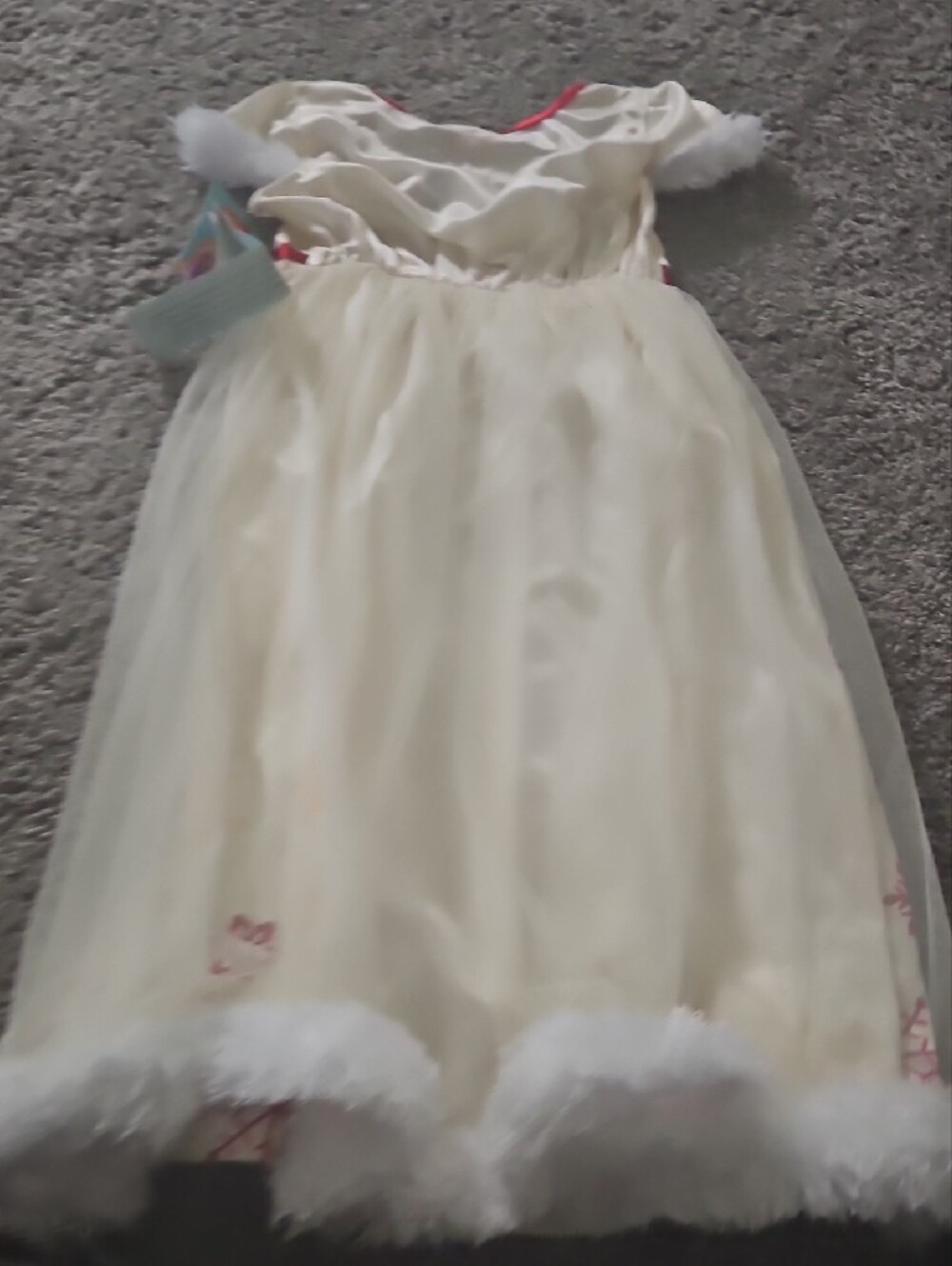 Disney Cream & Red Princess Snowflake Dress - Picture 4 of 4